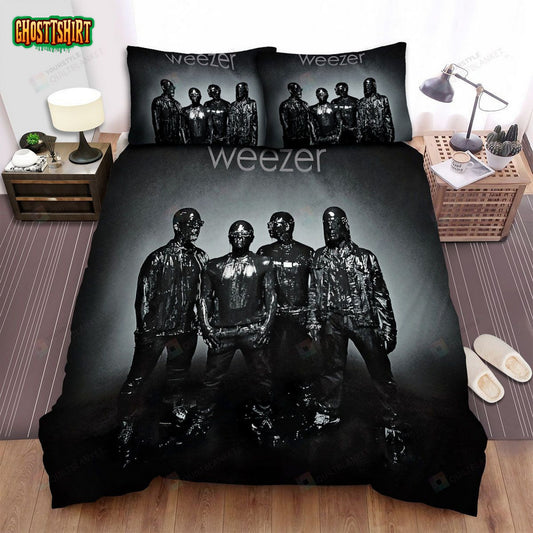Black Album Cover Weezer Bed Sheets Spread Comforter Duvet Cover Bedding Set