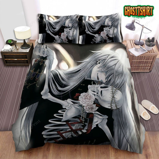 Black Butler Undertaker Art Bed Sheets Duvet Cover Bedding Set