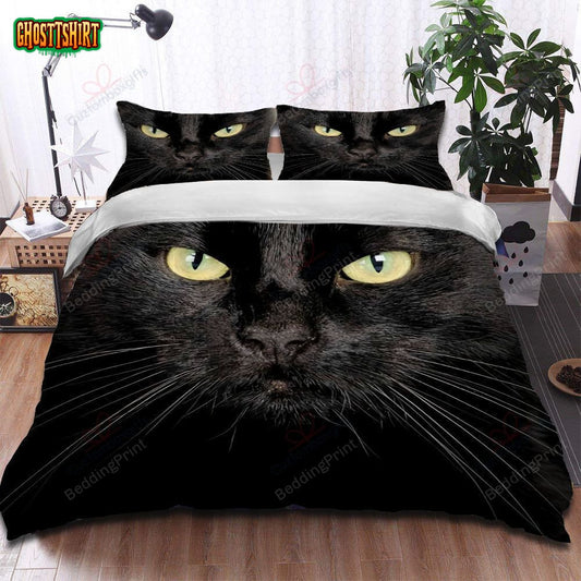 Black Cat Eyes Bedding Set