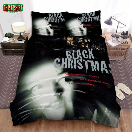 Black Christmas Movie Poster I Photo Bed Sheets Spread Comforter Duvet Cover Bedding Set