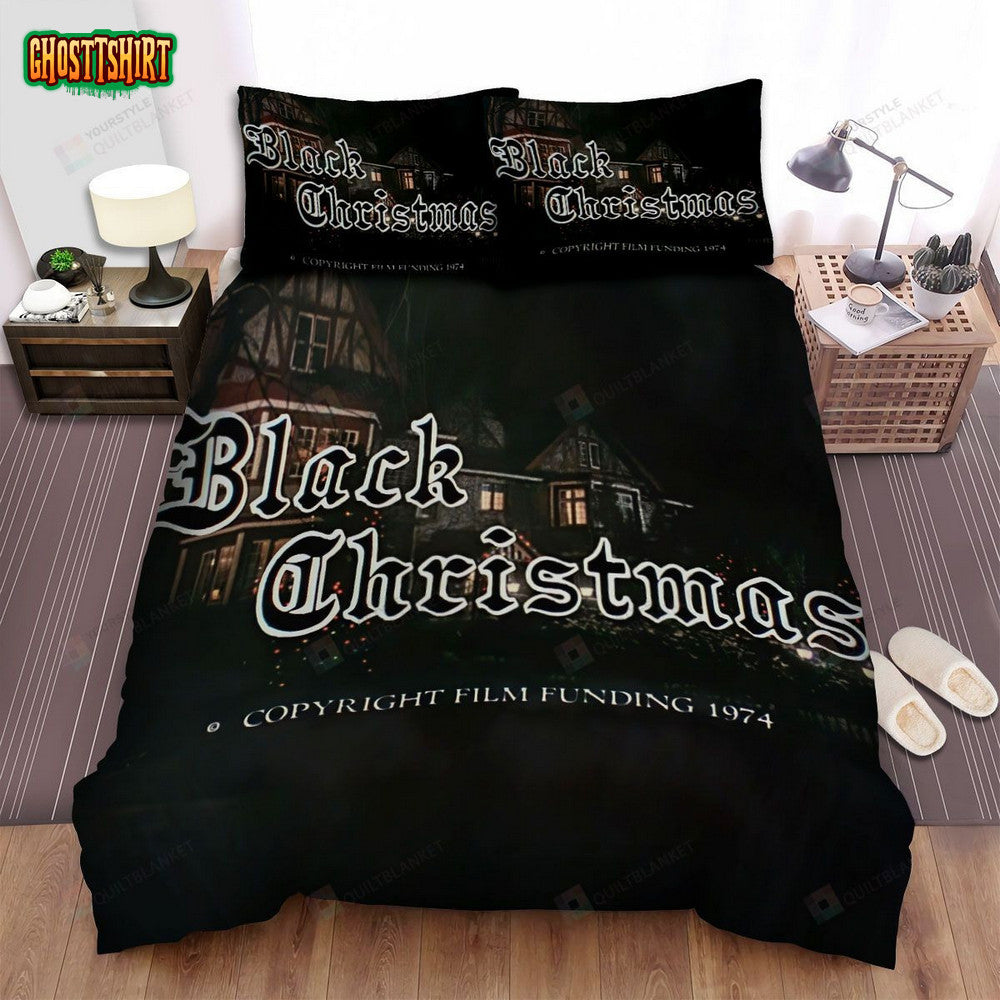 Black Christmas Movie Poster Ii Photo Bed Sheets Spread Comforter Duvet Cover Bedding Set