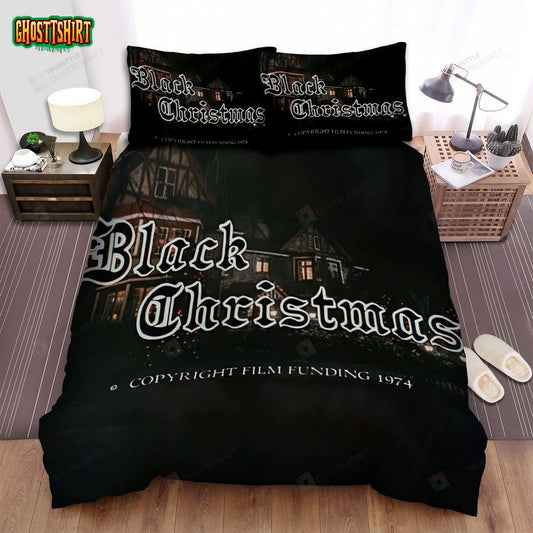 Black Christmas Movie Poster Ii Photo Bed Sheets Spread Comforter Duvet Cover Bedding Set