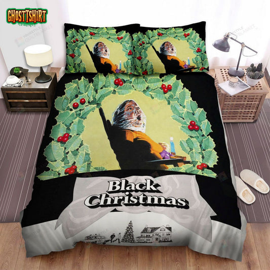 Black Christmas Movie Poster V Photo Bed Sheets Spread Comforter Duvet Cover Bedding Set