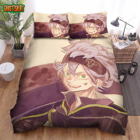 Black Clover (2017–2021) Asta's Art Movie Poster Bed Sheets Duvet Cover Bedding Set