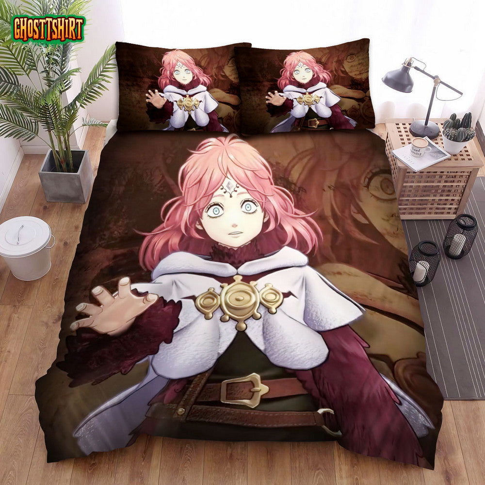 Black Clover (2017–2021) Three Eyes Movie Poster Bed Sheets Duvet Cover Bedding Set