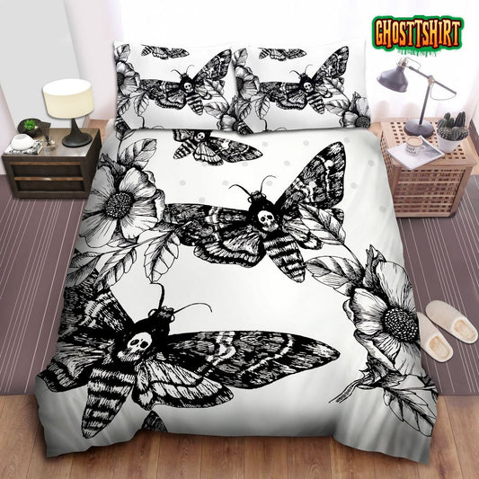 Black Death Moth Bedding Set