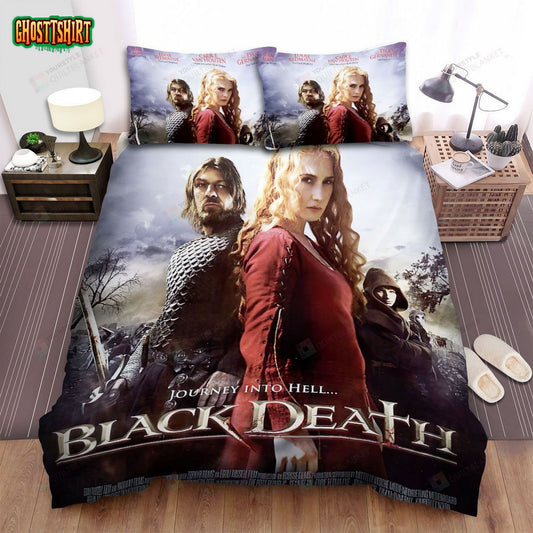 Black Death Poster Bed Sheets Spread Comforter Duvet Cover Bedding Set