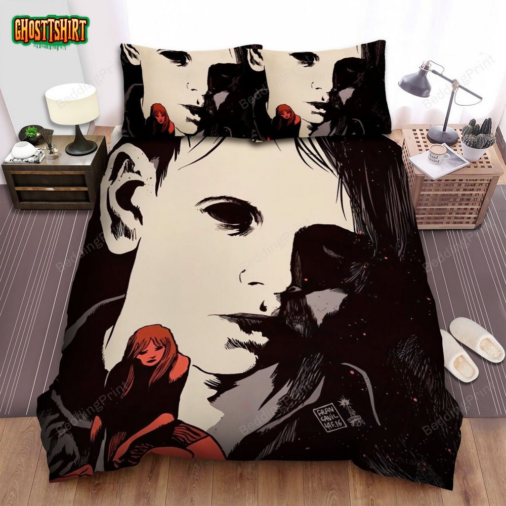 Black-Eyed Children Art Poster Bed Sheets Spread Duvet Cover Bedding Set