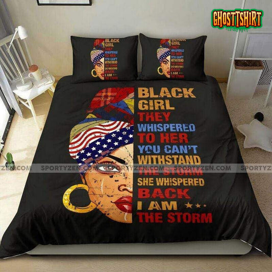 Black Girl African I Am The Storm Duvet Cover Bedding Set