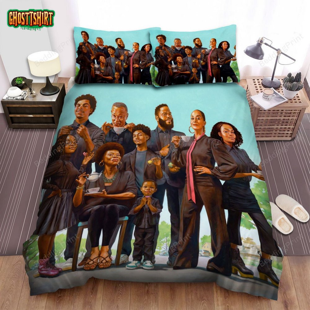 Black-Ish (2014–2022) Movie Illustration Bed Sheets Duvet Cover Bedding Set