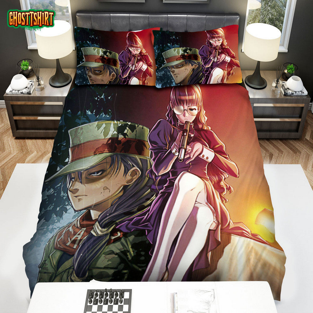 Black Lagoon Anime Character Roberta Bed Sheets Spread Comforter Duvet Cover Bedding Set