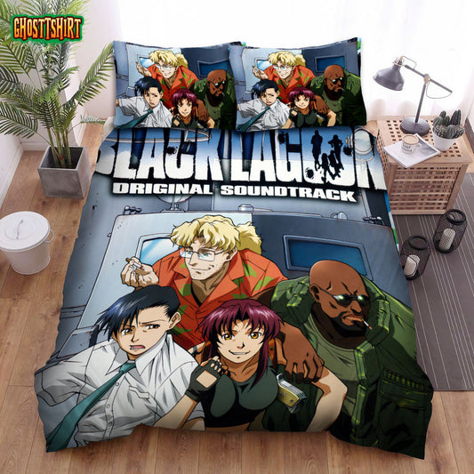 Black Lagoon Characters Bed Sheets Spread Comforter Duvet Cover Bedding Set