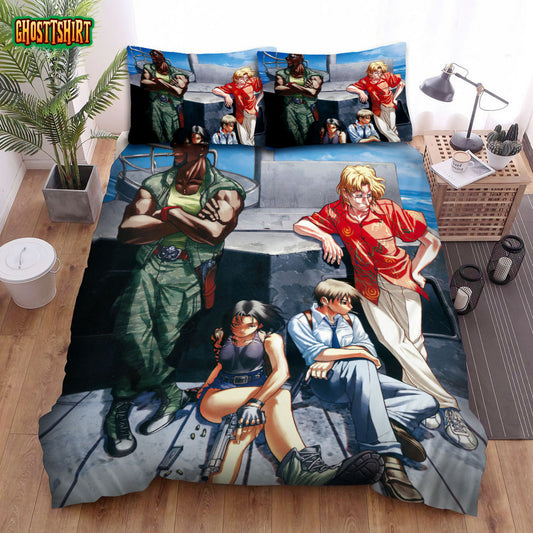 Black Lagoon Characters On The Ferry Bed Sheets Spread Comforter Duvet Cover Bedding Set