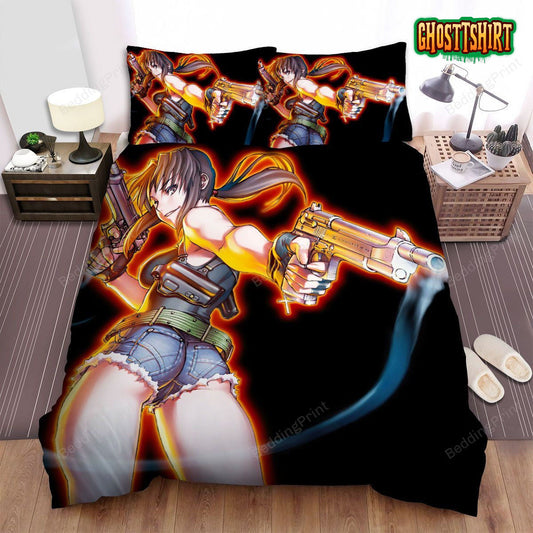 Black Lagoon Revy Bed Sheets Duvet Cover Bedding Set