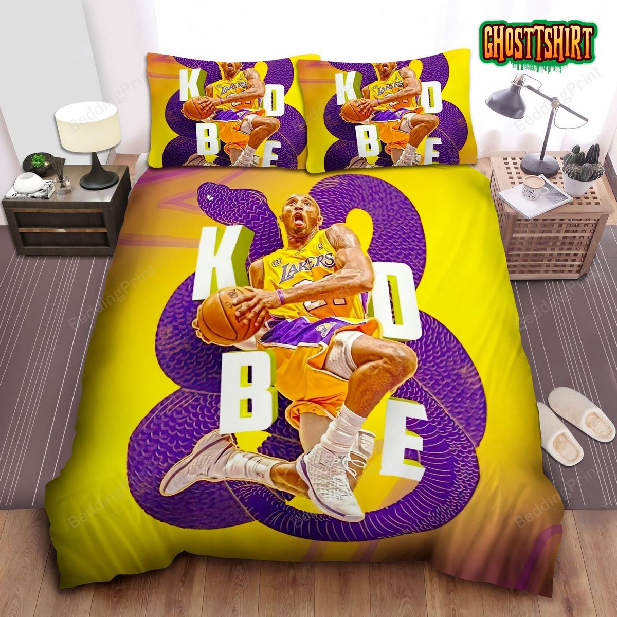 Black Mamba Kobe Bryant Bed Sheets Duvet Cover Bedding Set