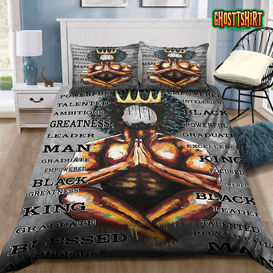 Black Man Black KIng Bedding Set