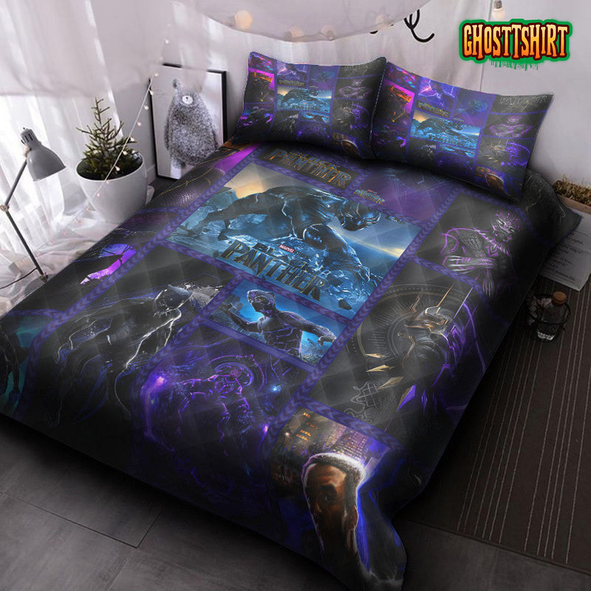 Black Panther Mavel Bedding Set