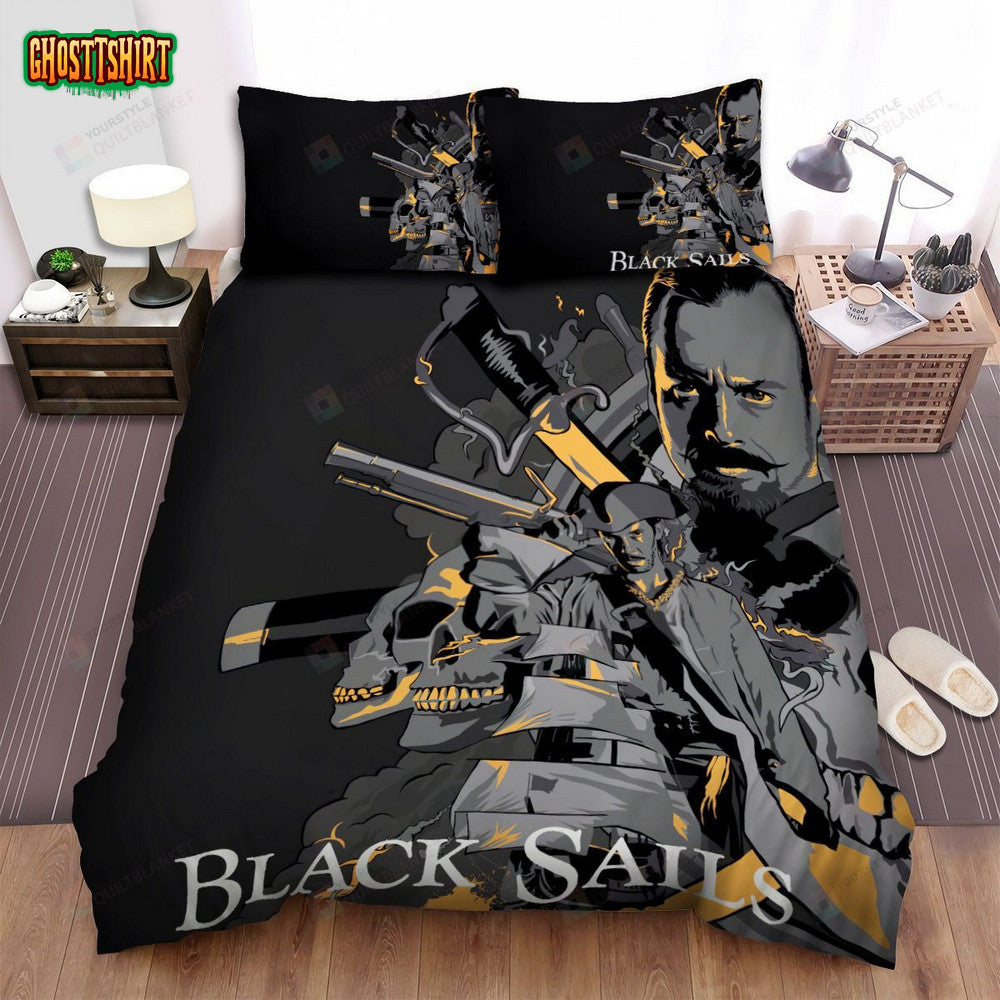 Black Sails Movie Art 4 Bed Sheets Spread Comforter Duvet Cover Bedding Set
