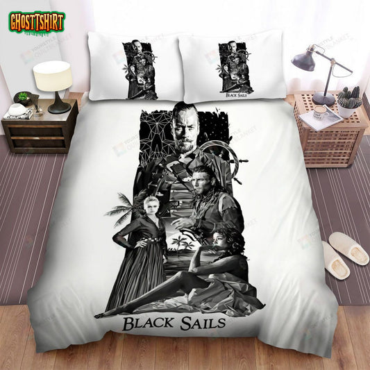 Black Sails Movie Digital Art Bed Sheets Spread Comforter Duvet Cover Bedding Set