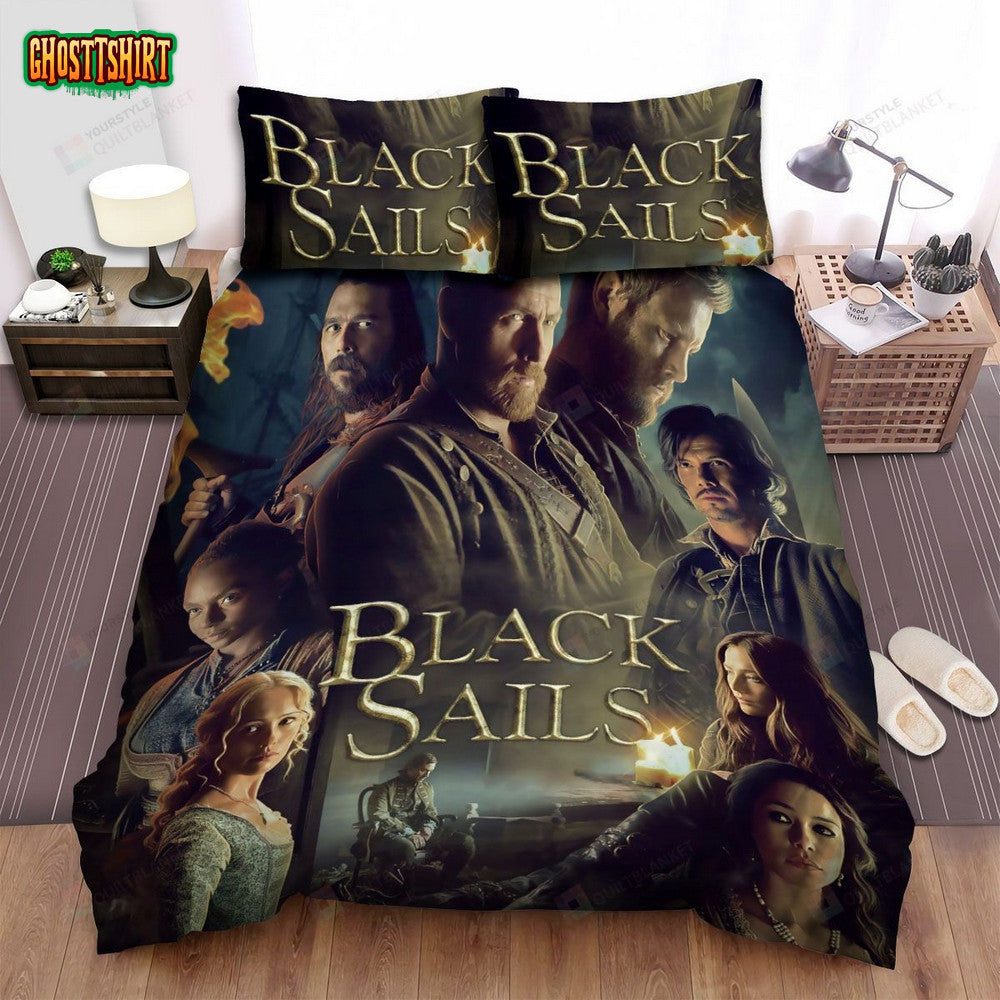 Black Sails Movie Poster 2 Bed Sheets Spread Comforter Duvet Cover Bedding Set
