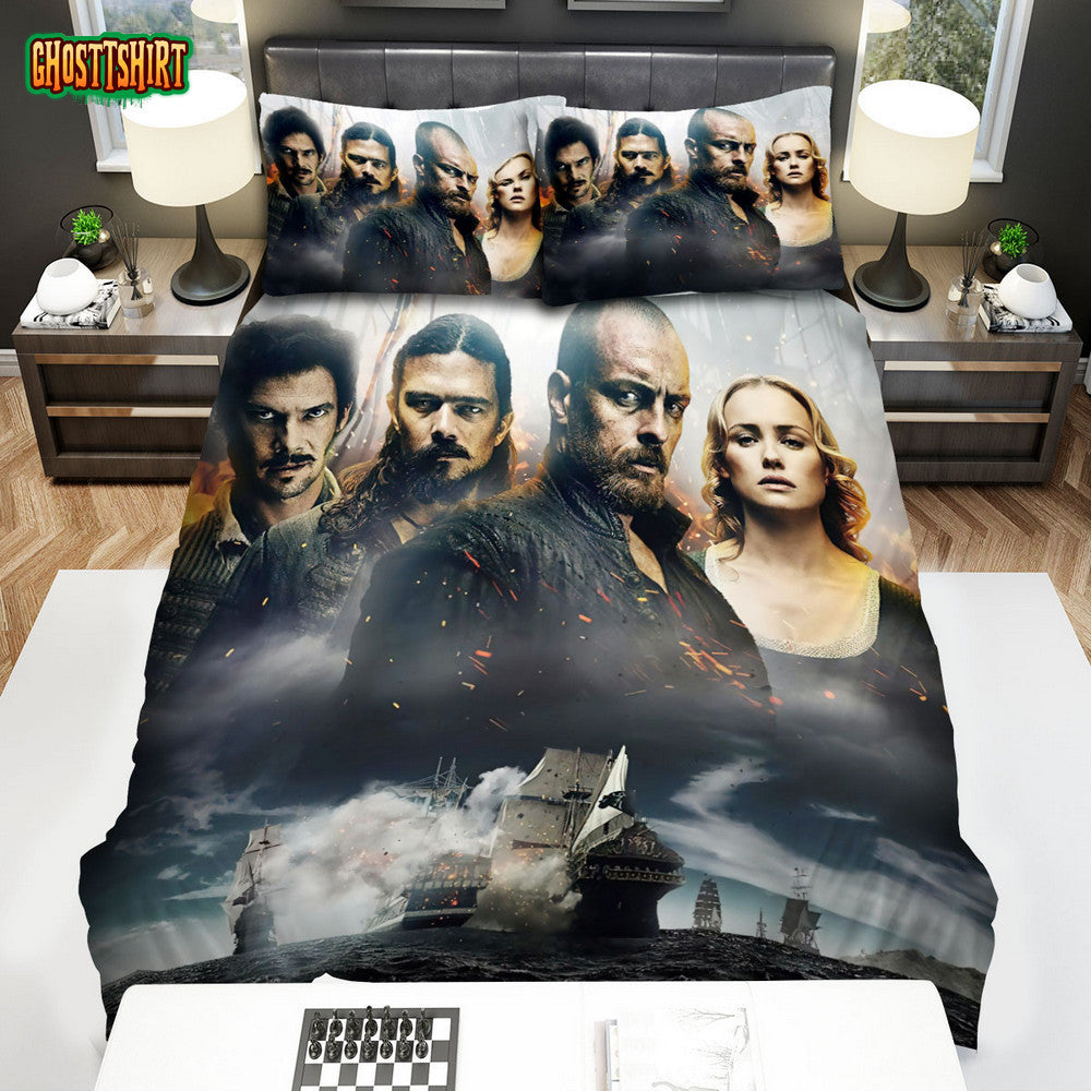 Black Sails Movie Poster 4 Bed Sheets Spread Comforter Duvet Cover Bedding Set