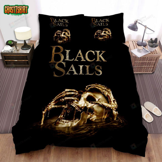 Black Sails Skull Yellow Poster Bed Sheets Spread Comforter Duvet Cover Bedding Set