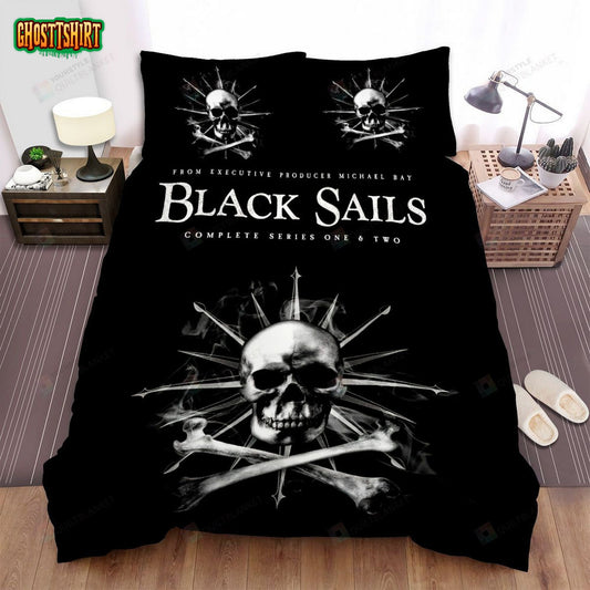 Black Sails Skullcap Poster Bed Sheets Spread Comforter Duvet Cover Bedding Set