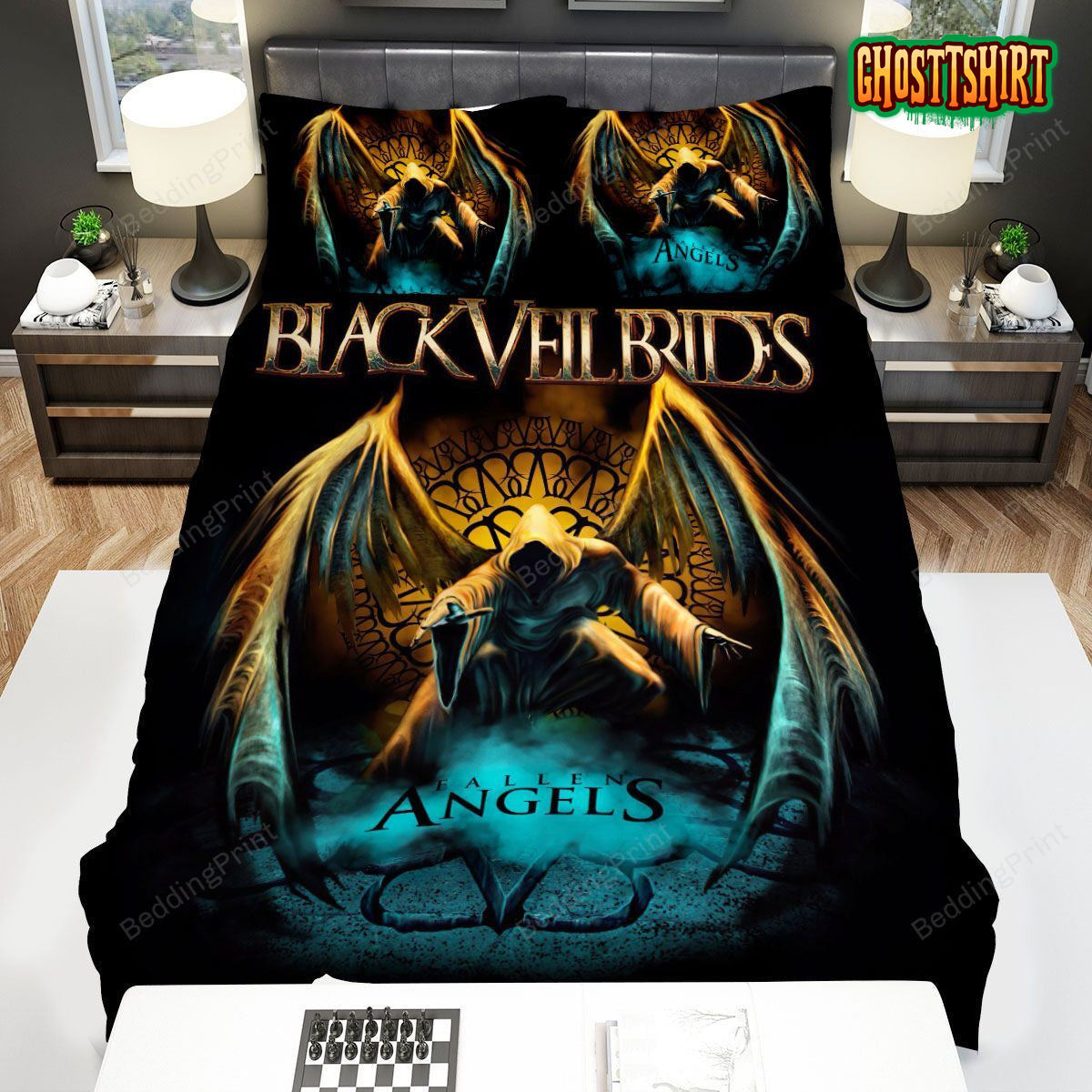 Black Veil Brides Fallen Angels Single Cover Bed Sheets Duvet Cover Bedding Set