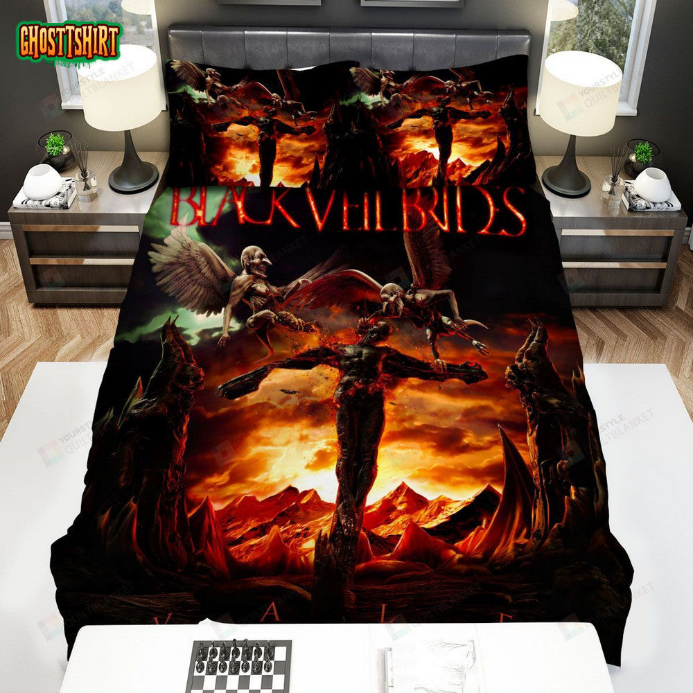 Black Veil Brides Vale Album Cover Bed Sheets Spread Comforter Duvet Cover Bedding Set