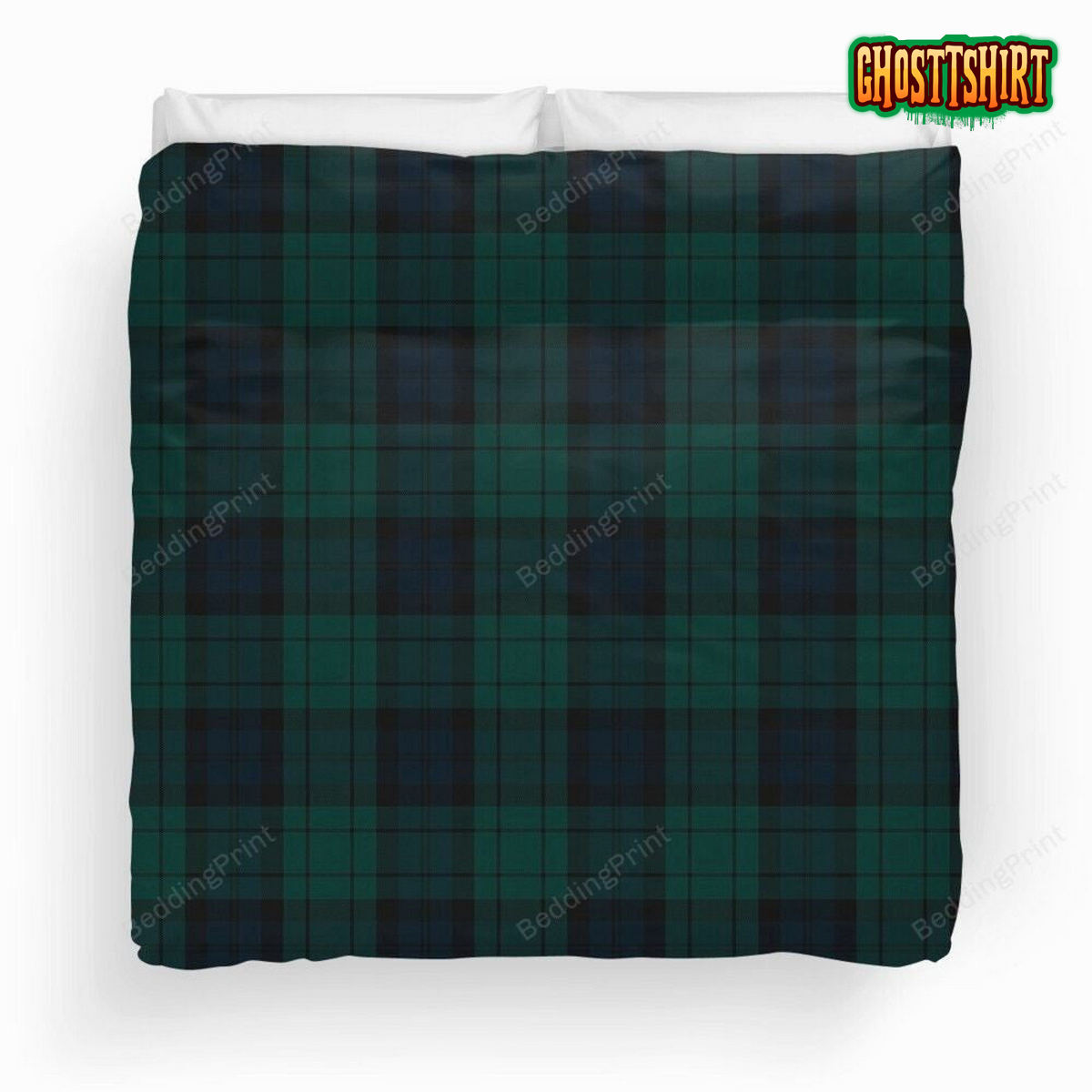 Black Watch Tartan Duvet Cover Bedding Set