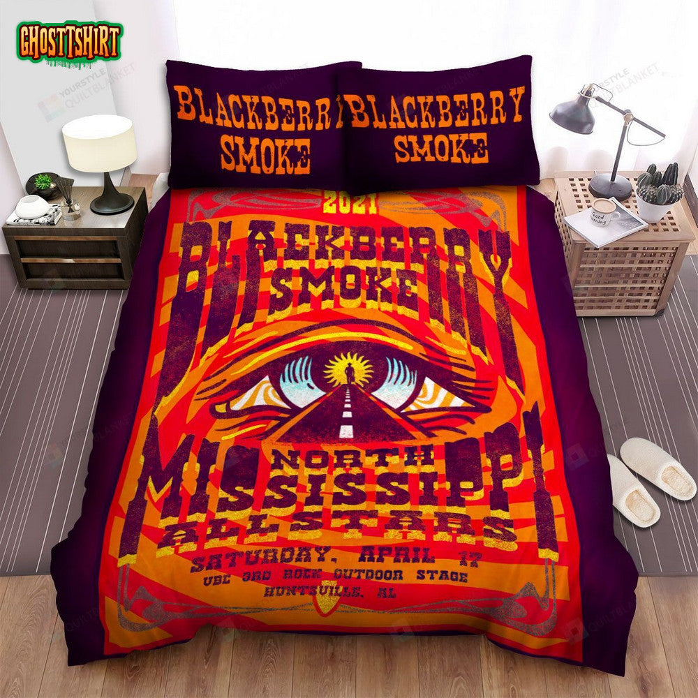 Blackberry Smoke Fan Art Poster Bed Sheets Spread Comforter Duvet Cover Bedding Set
