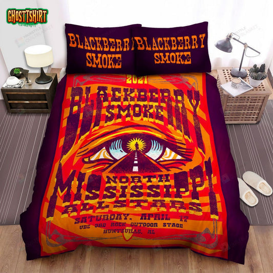Blackberry Smoke Fan Art Poster Bed Sheets Spread Comforter Duvet Cover Bedding Set