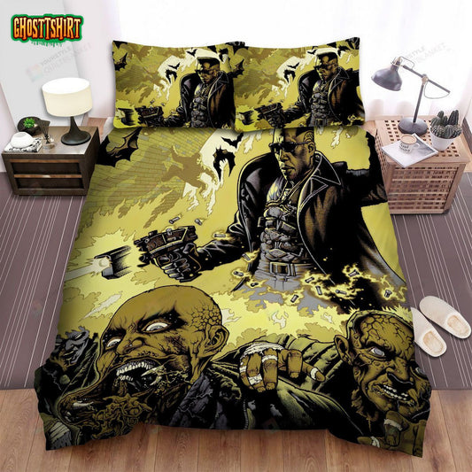 Blade Ii (2002) Monster Hunter Movie Poster Bed Sheets Spread Comforter Duvet Cover Bedding Set