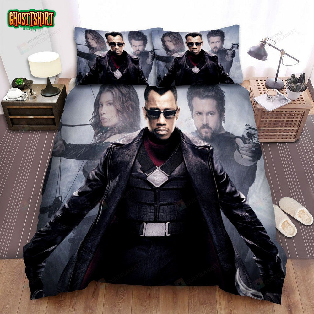 Blade Ii (2002) Sword And Darts Movie Poster Bed Sheets Spread Comforter Duvet Cover Bedding Set