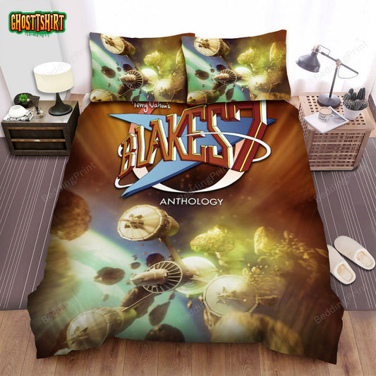 Blake's 7 Movie Poster 4 Bed Sheets Duvet Cover Bedding Set