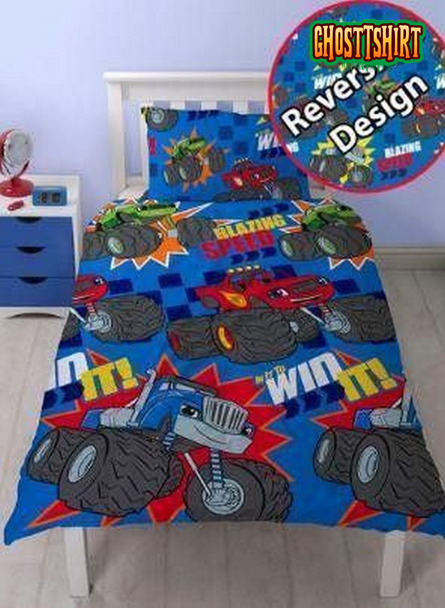 Blaze And The Monster Machines Reversible Duvet Cover Bedding Set