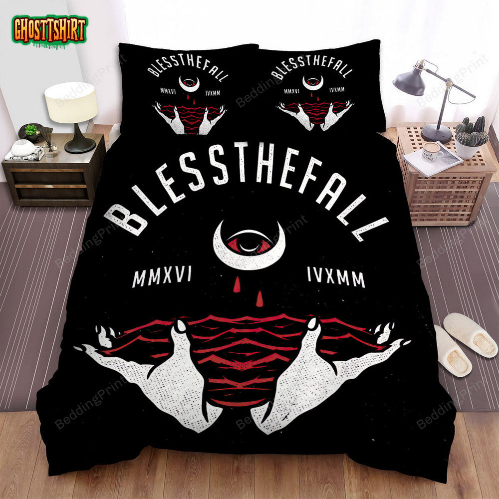 Blessthefall Band Mmxvi Ivxmm Bed Sheets Duvet Cover Bedding Set