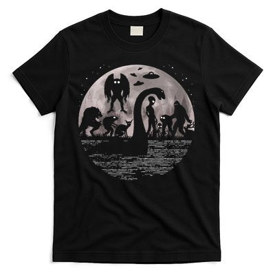 Bigfoot Loch Ness Monster Mothman And Aliens! Funny Cryptid T-Shirt