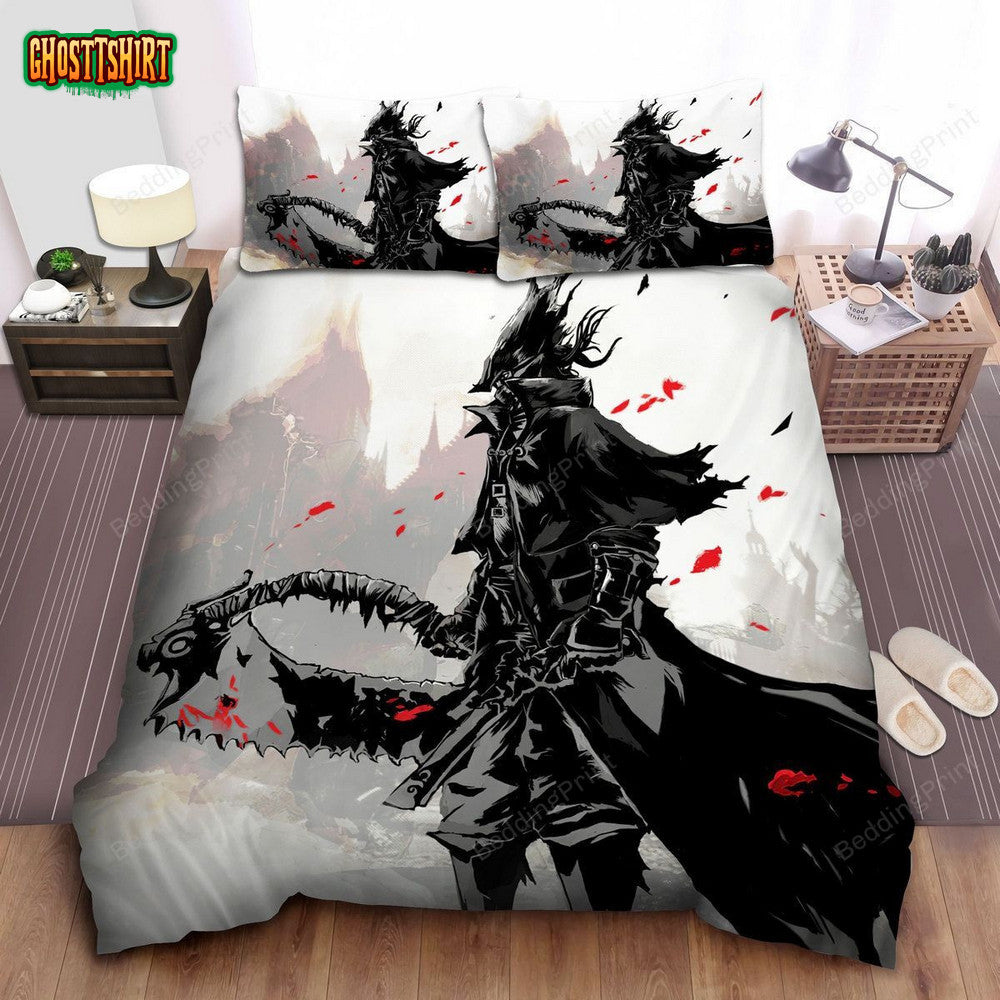 Bloodborne, Black Suit Of Character Bed Sheets Duvet Cover Bedding Set
