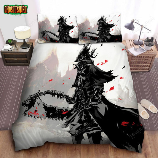 Bloodborne, Black Suit Of Character Bed Sheets Duvet Cover Bedding Set