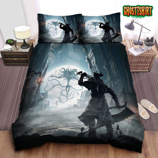 Bloodborne, Gun And Saw Bed Sheets Duvet Cover Bedding Set
