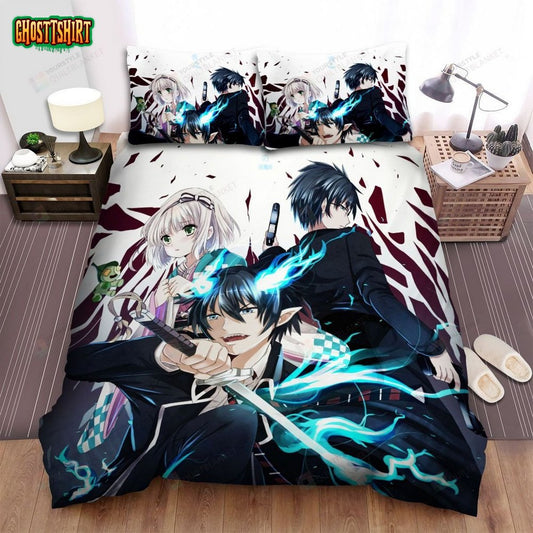 Blue Exorcist Characters Art Bed Sheets Spread Comforter Duvet Cover Bedding Set