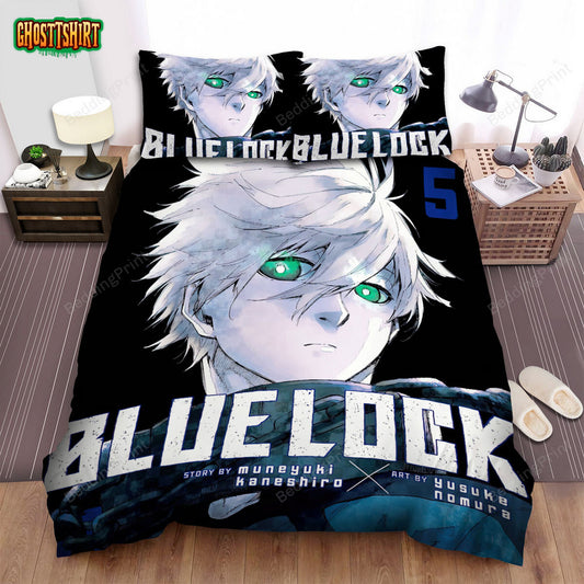 Blue Lock Seishiro Nagi On Volume 5 Poster Bed Sheets Spread Duvet Cover Bedding Set