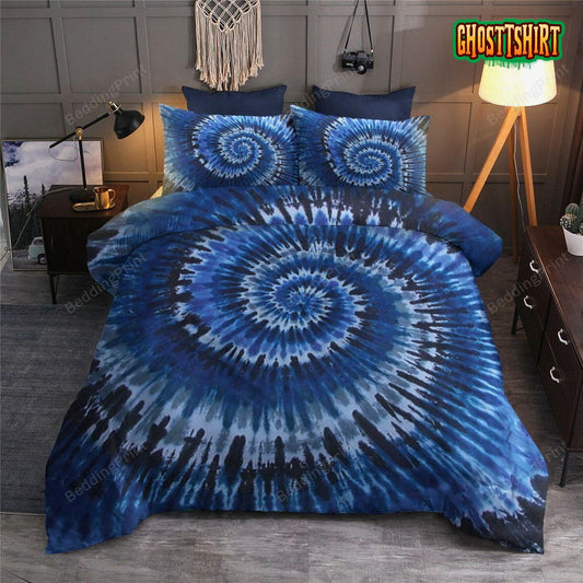 Blue Tie Dye Bedding Set