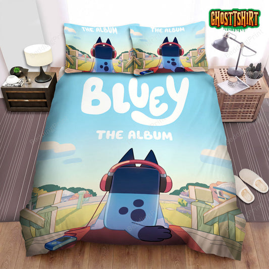 Bluey The Album Art Cover Bed Sheets Spread Duvet Cover Bedding Set