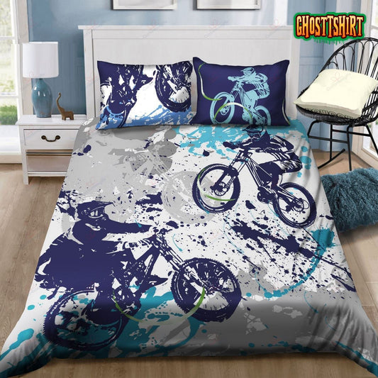 Bmx Bike Racing Bed Sheets Duvet Cover Bedding Set