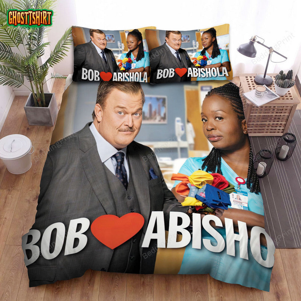 Bob Hearts Abishola (2019) Movie Poster 4 Bed Sheets Duvet Cover Bedding Set
