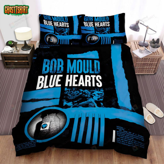 Bob Mould Blue Hearts Album Music Bed Sheets Spread Comforter Duvet Cover Bedding Set