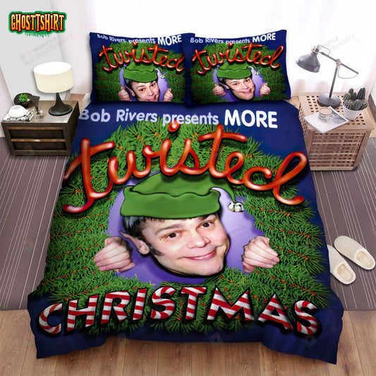 Bob Rivers Twisted Christmas Album Cover 2 Bed Sheets Spread Comforter Duvet Cover Bedding Set