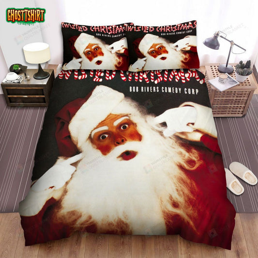 Bob Rivers Twisted Christmas Album Cover Bed Sheets Spread Comforter Duvet Cover Bedding Set